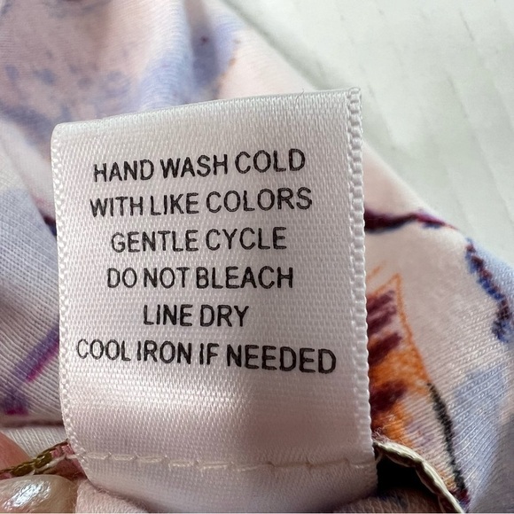 TRINKET Purple Pink Floral Sleeveless Ruffle Mini Sundress Size M - Picture 16 of 16